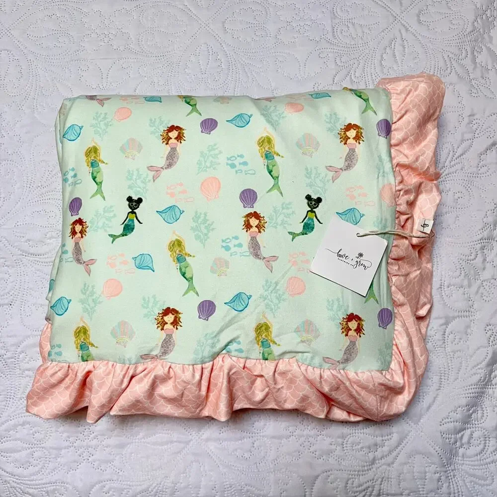 NWT Love & Grow Enchanted Mermaid Luxe Blanket